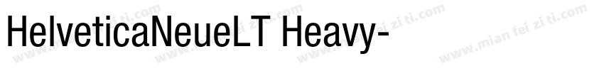 HelveticaNeueLT Heavy字体转换
